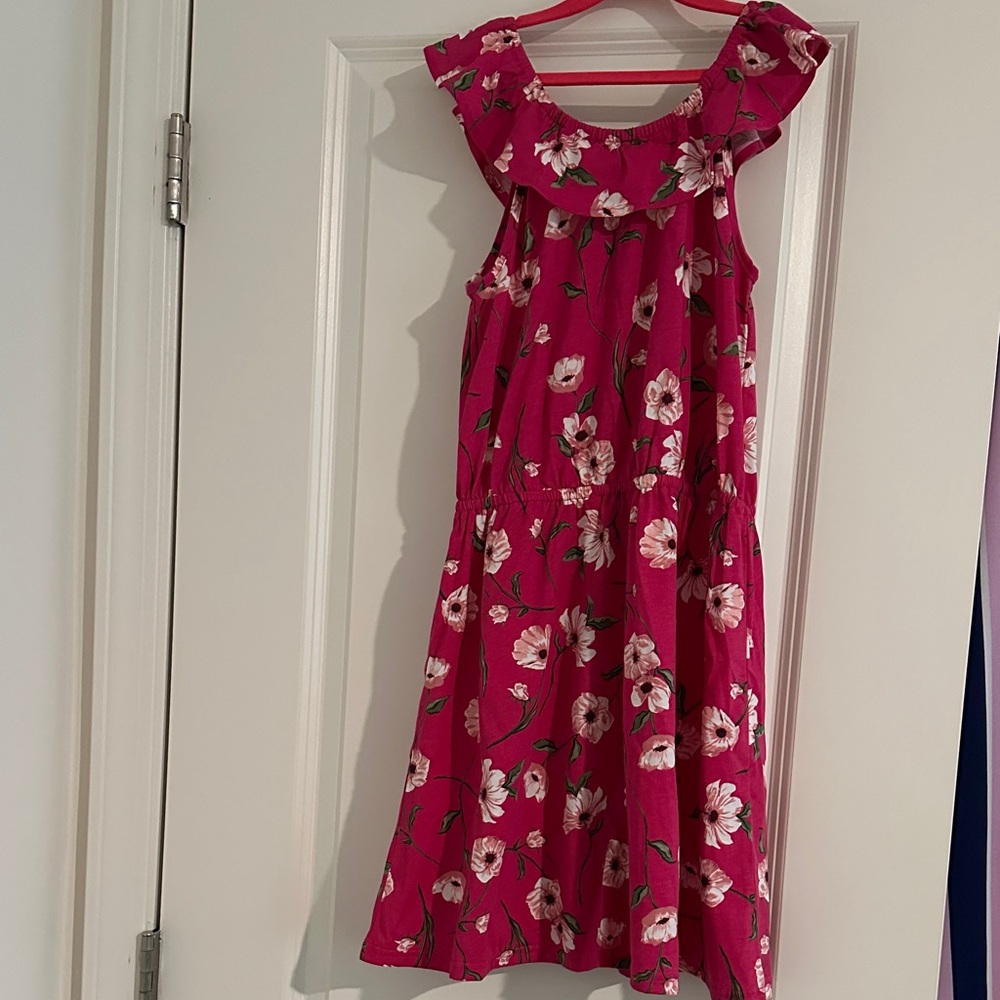 Place Pink Floral Kids Dress